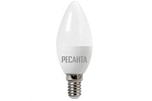 Лампа светодиодная LL-R-C37-6W-230-3K-E14 (свеча, 6Вт, тепл., Е14) Ресанта